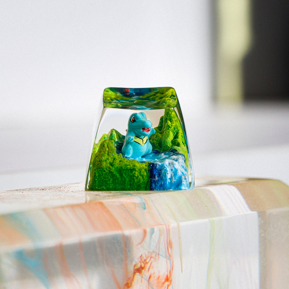 Pokemon - Totodile Artisan Keycap