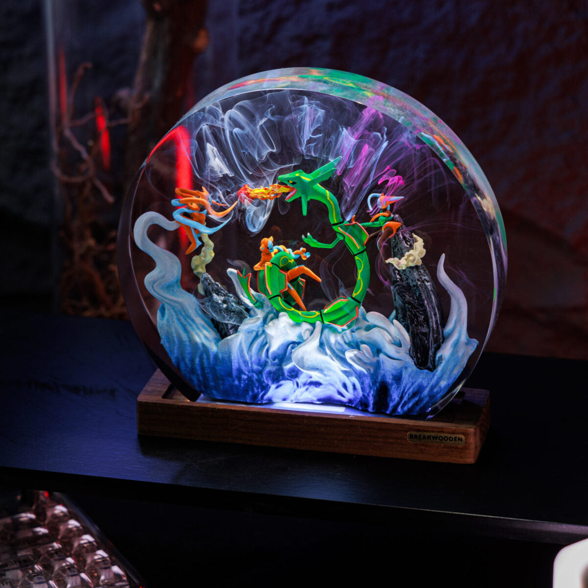 Rayquaza’s Fury Resin Lamp