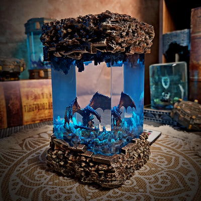 Shadow Dragon Resin Lamp