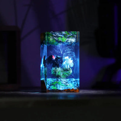 Toothless and Light Fury Resin Lamp Ver 5