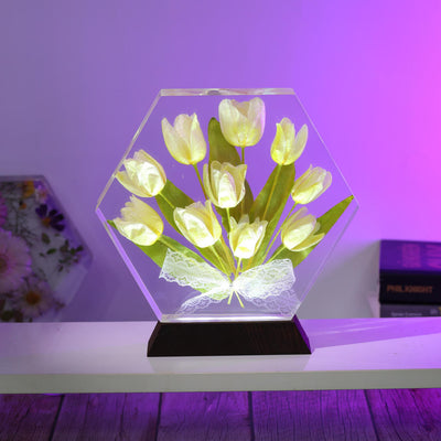 Real Tulip Flower Night Light