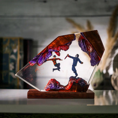 Freddy vs Jason Resin Lamp