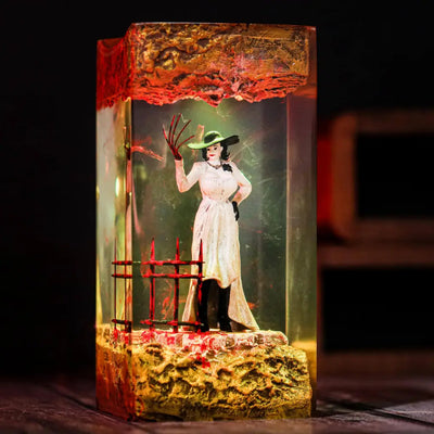 Alcina Dimitrescu Resident Evil Resin Epoxy Lamp