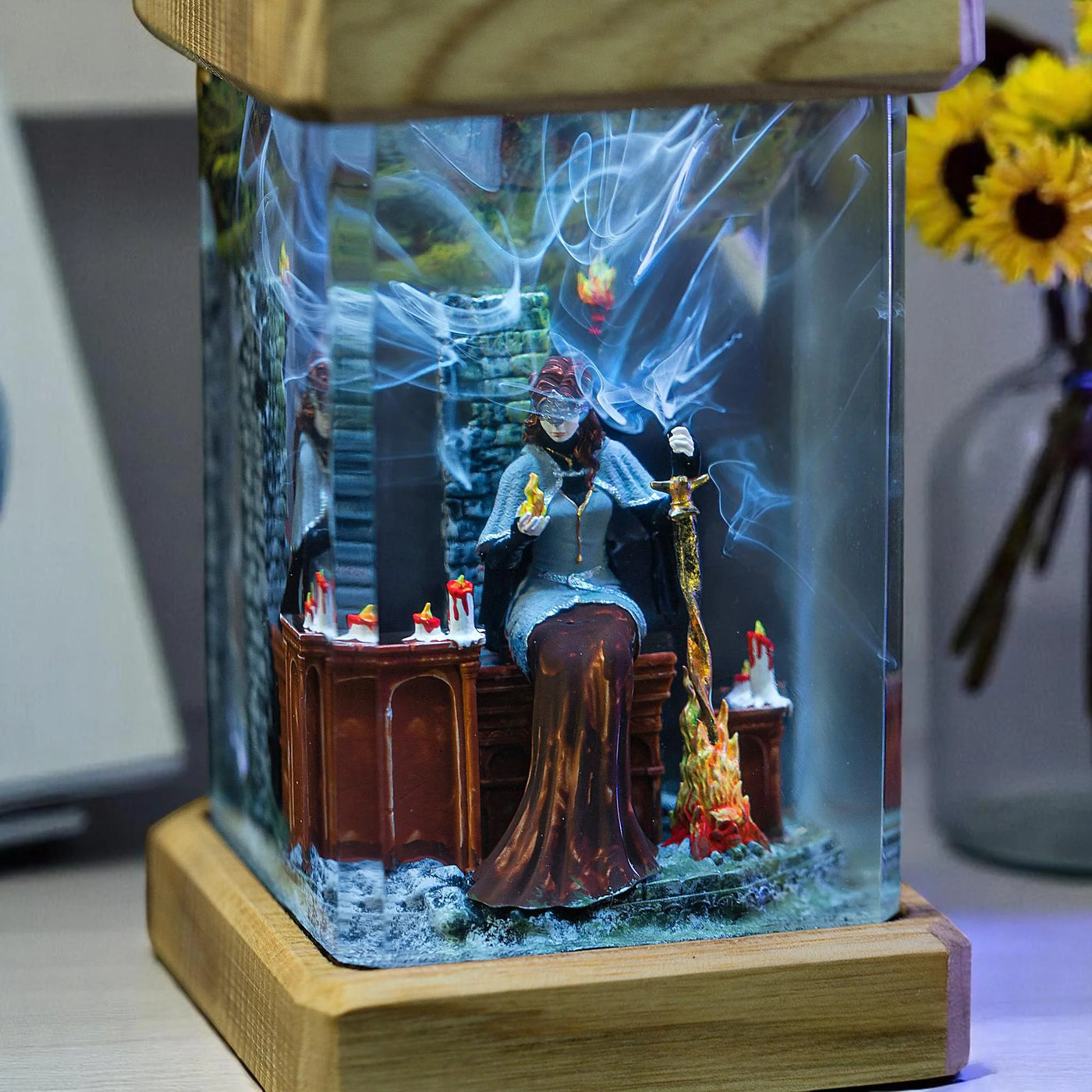 Fire Keeper Dark Souls Resin Lamp