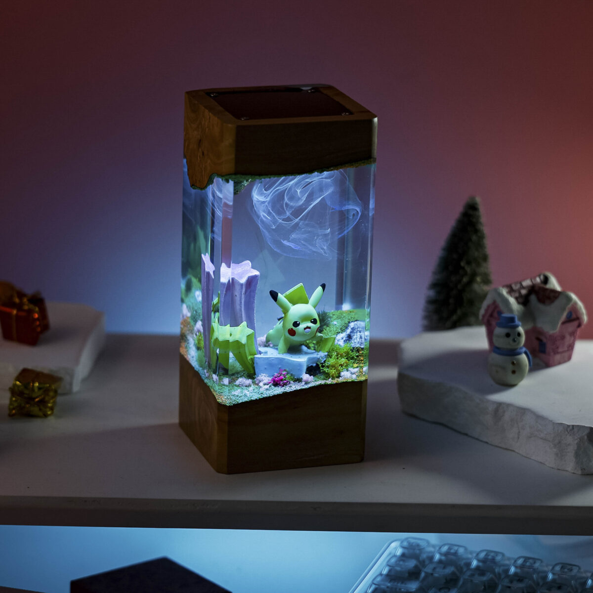 Pikachu Pokemon Resin Diorama Lamp