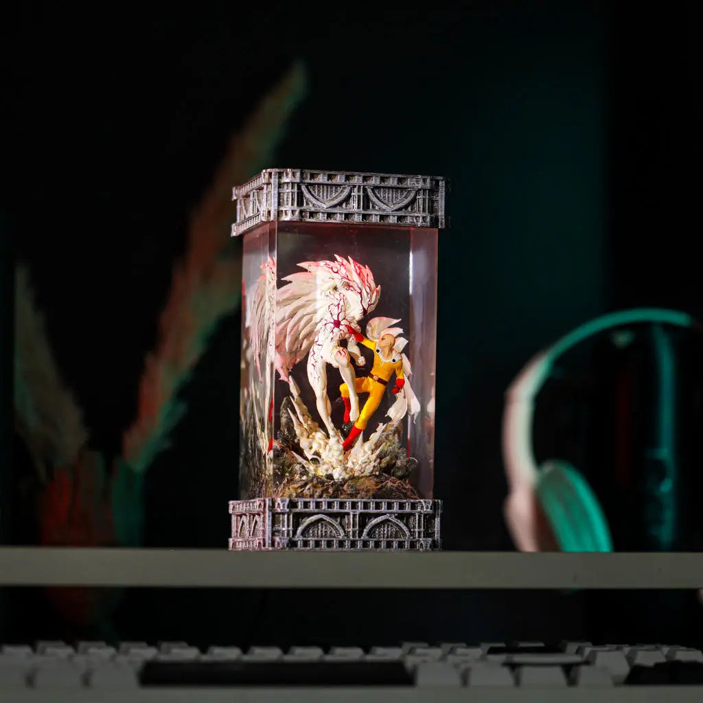 Saitama vs Boros One Punch Man Lamp