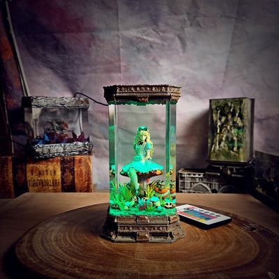 Alice in Wonderland Resin Lamp