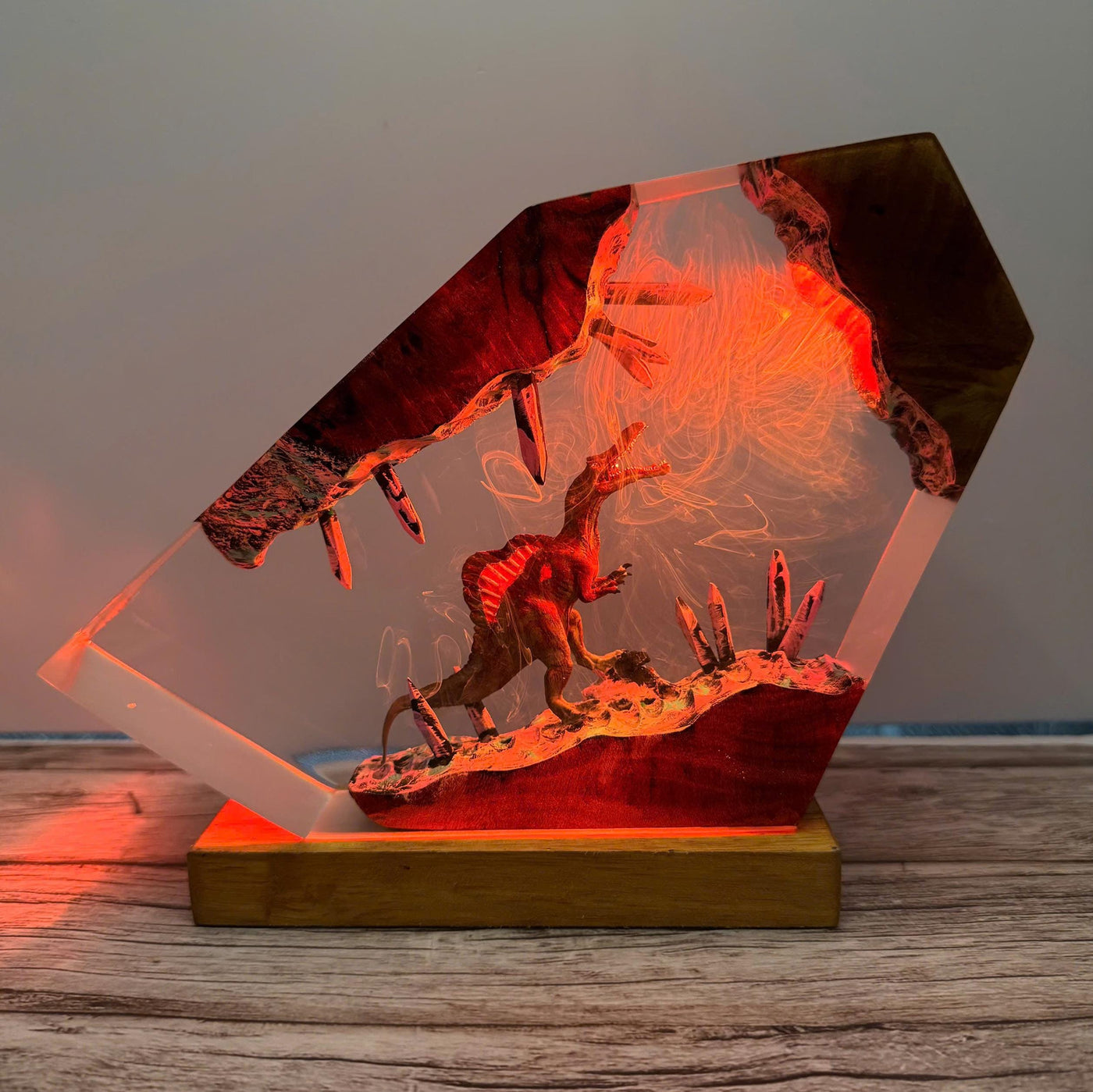 Spinosaurus Jurassic Park III Resin Lamp