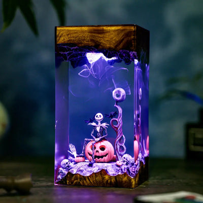 Pumpkin Jack Halloween Resin Lamp