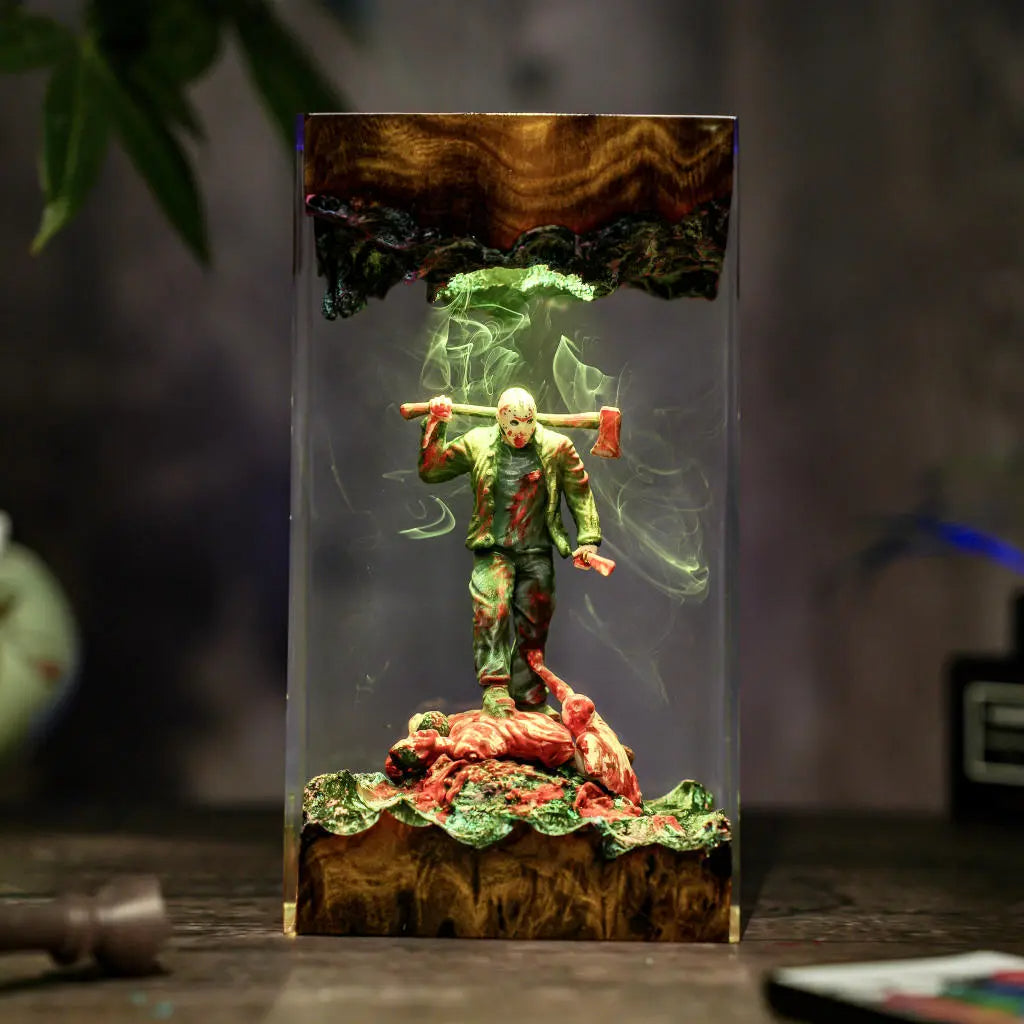 Jason Voorhees Friday the 13th Halloween Resin Lamp
