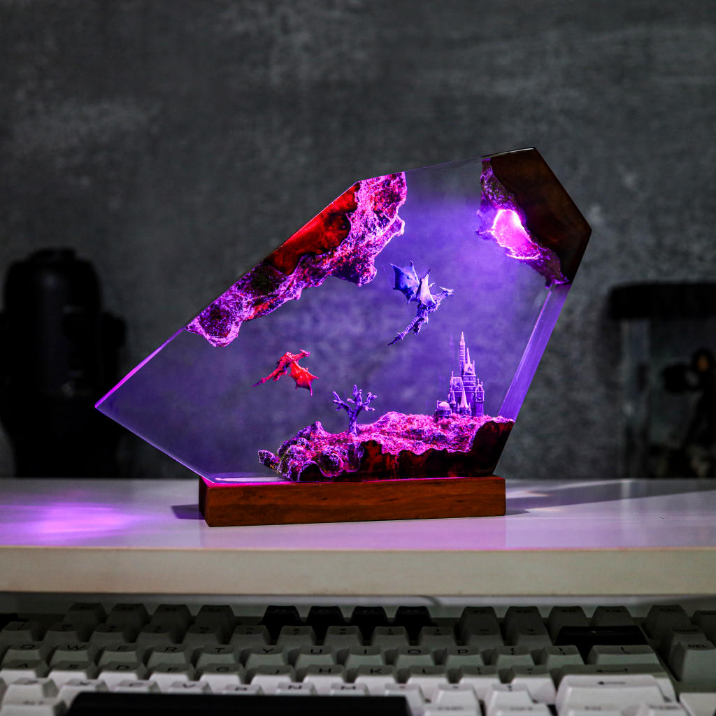 Ice Dragon and Fire Dragon Night Light ver 3