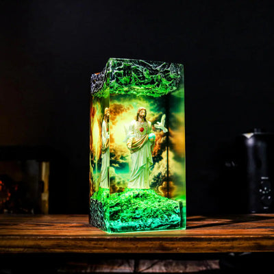 Jesus Resin Epoxy Resin Lamp