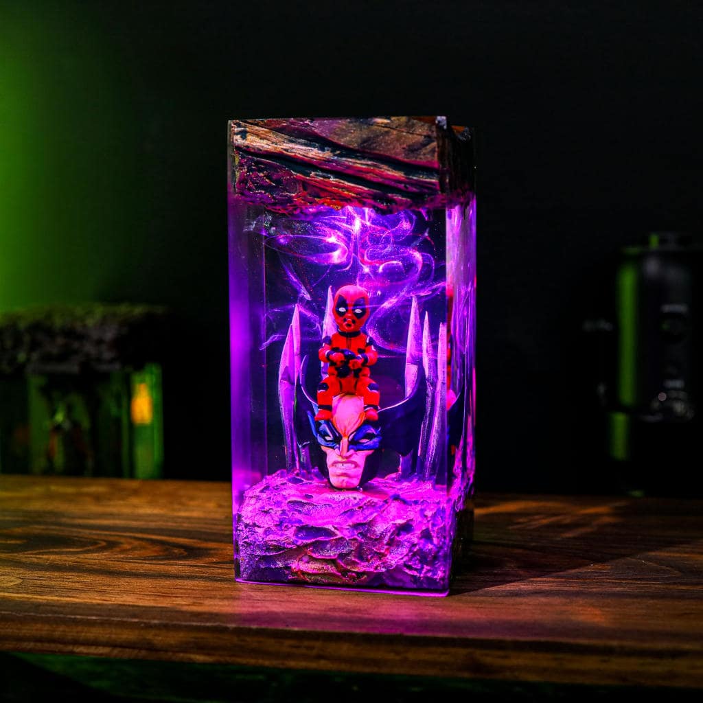 Deadpool Epoxy Lamp