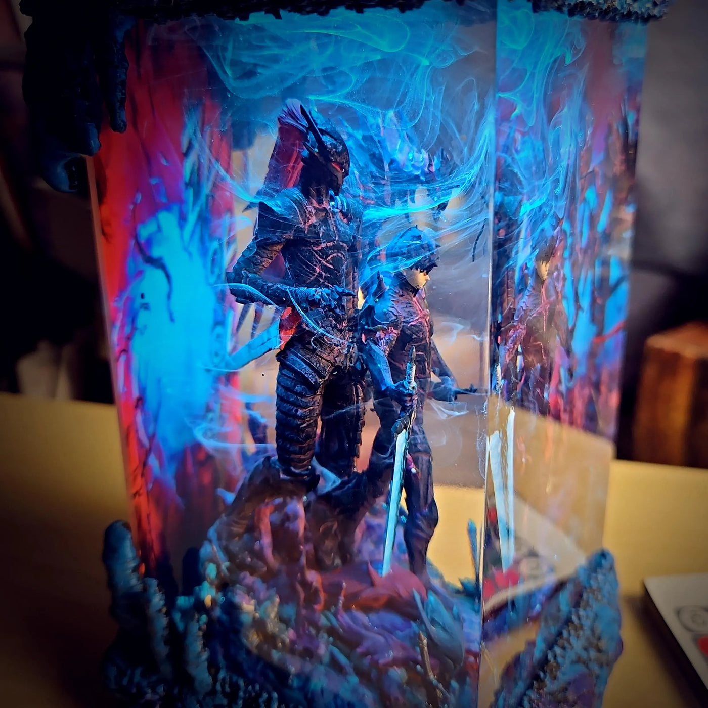 Sung Jinwoo vs Igris Beru Solo Leveling Resin lamp