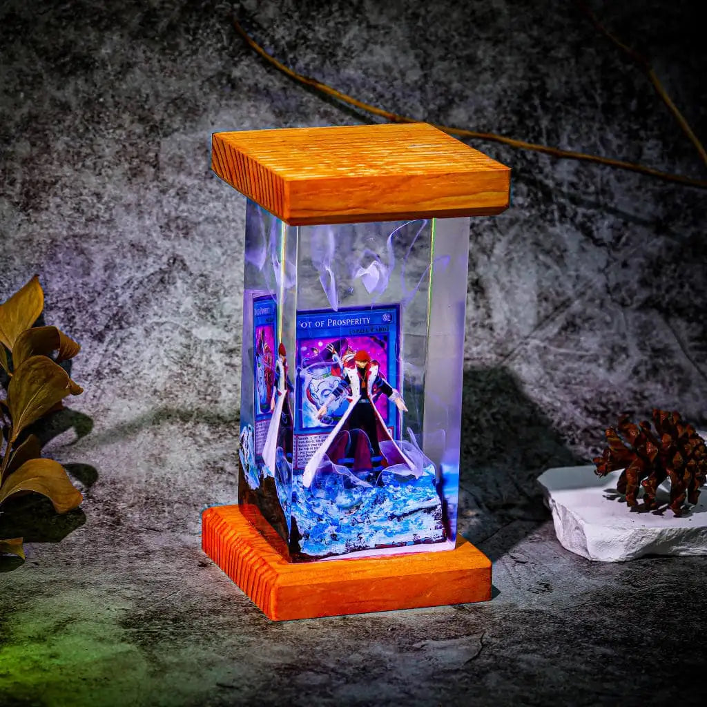 Kaiba Seto Yu Gi Oh Epoxy Resin Lamp