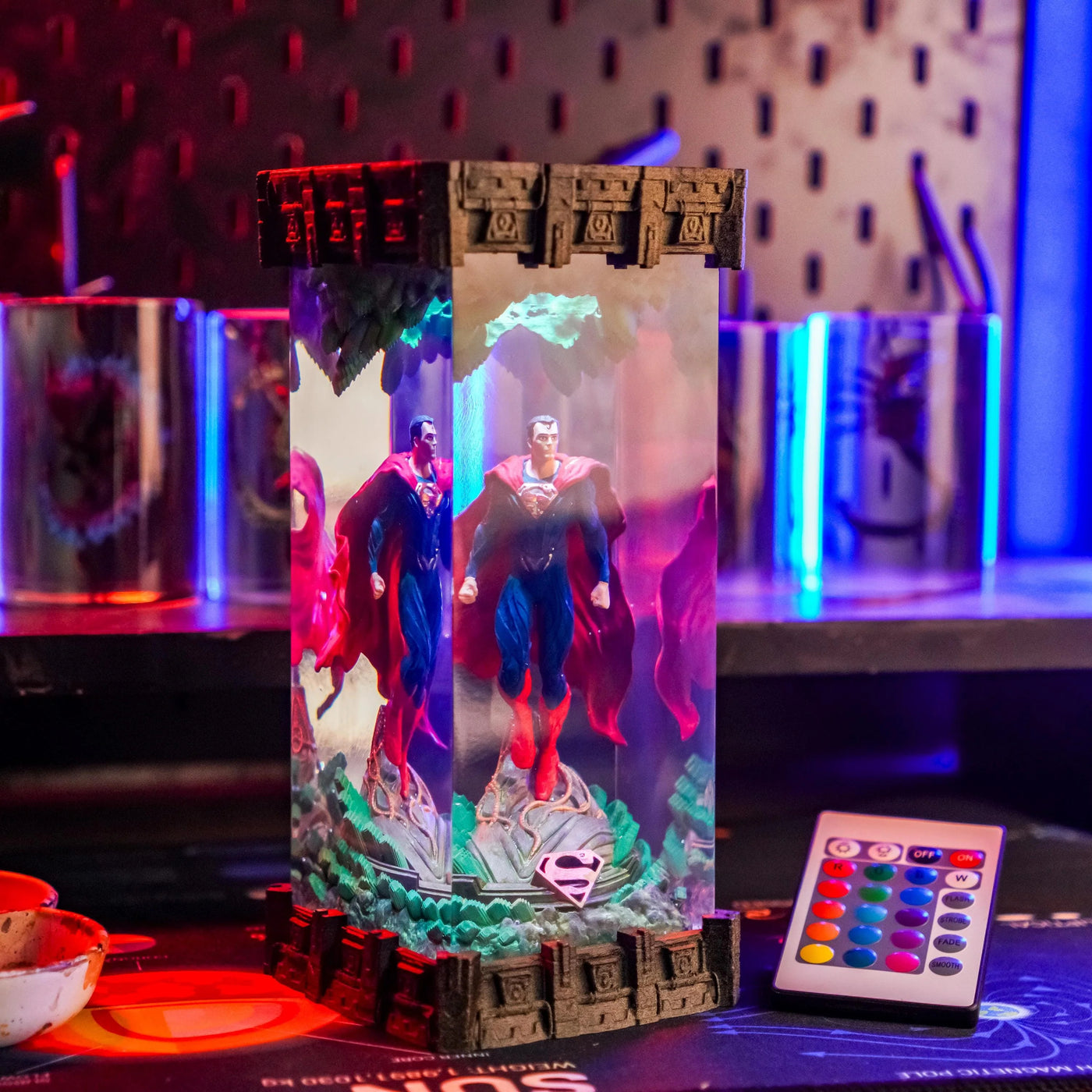 Superman Black Suit DC Comics Resin Lamp