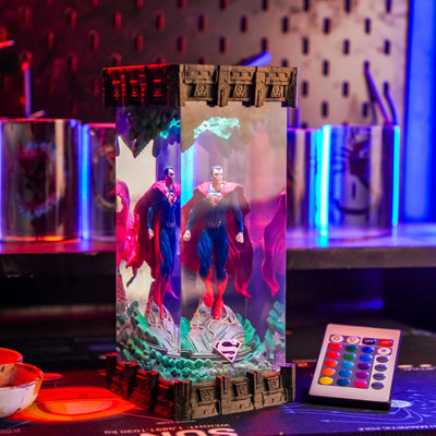 Superman Black Suit DC Comics Resin Lamp