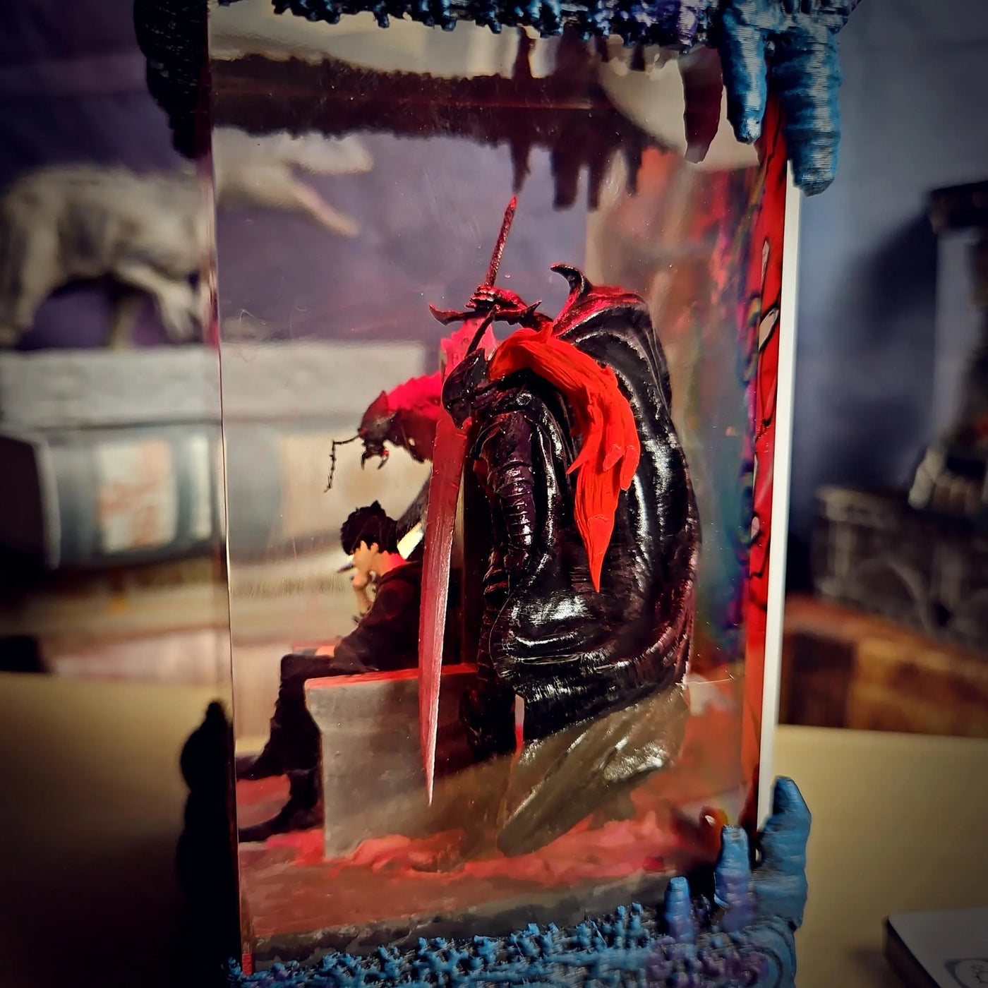 Sung Jinwoo vs Igris Beru Solo Leveling Resin lamp