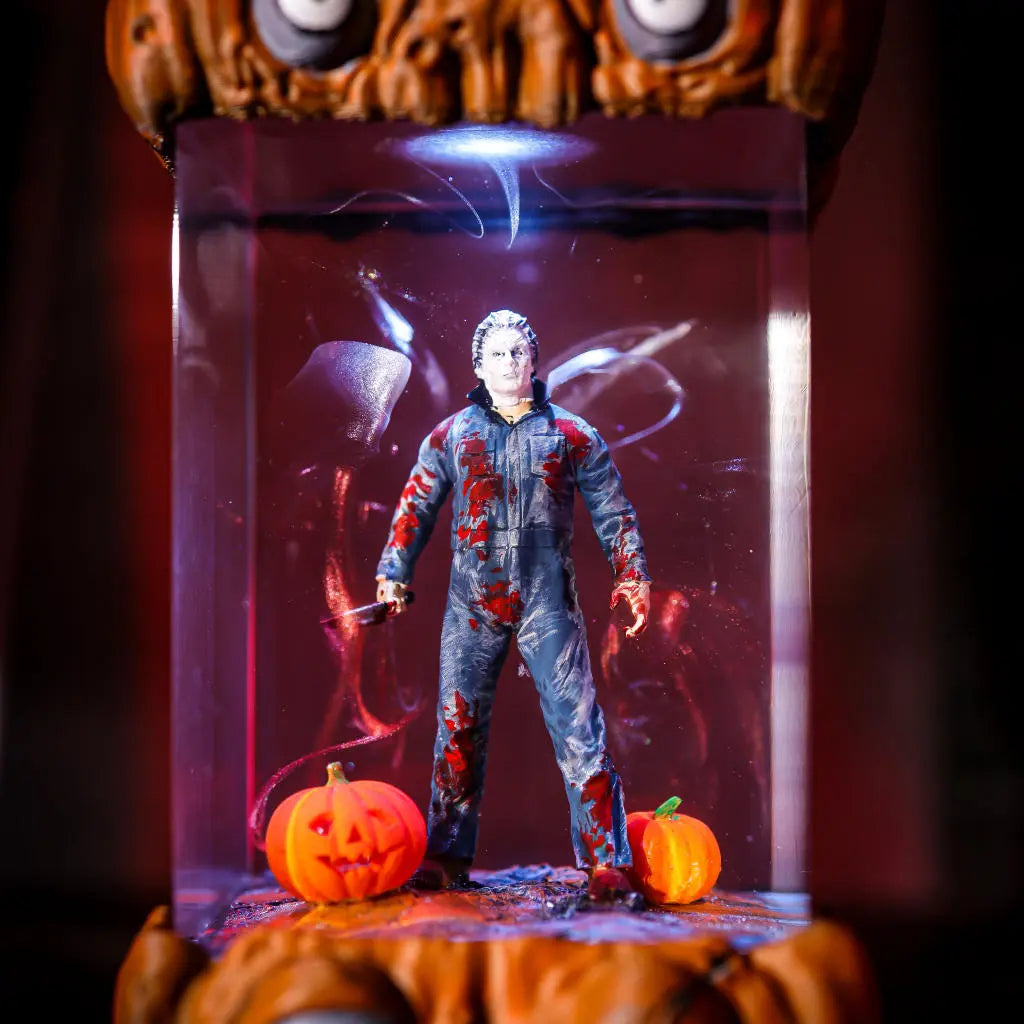 Jason Voorhees Friday the 13th Halloween Pumpkin Resin Lamp