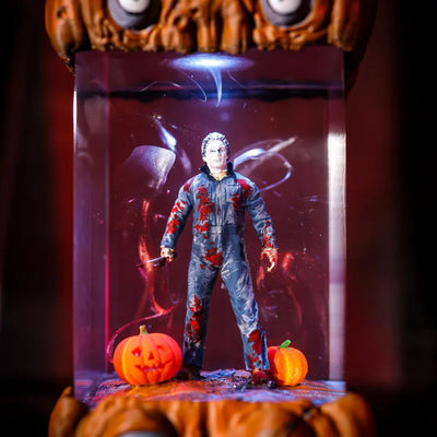 Jason Voorhees Friday the 13th Halloween Pumpkin Resin Lamp