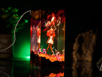 Courage the Cowardly Dog Resin Lamp