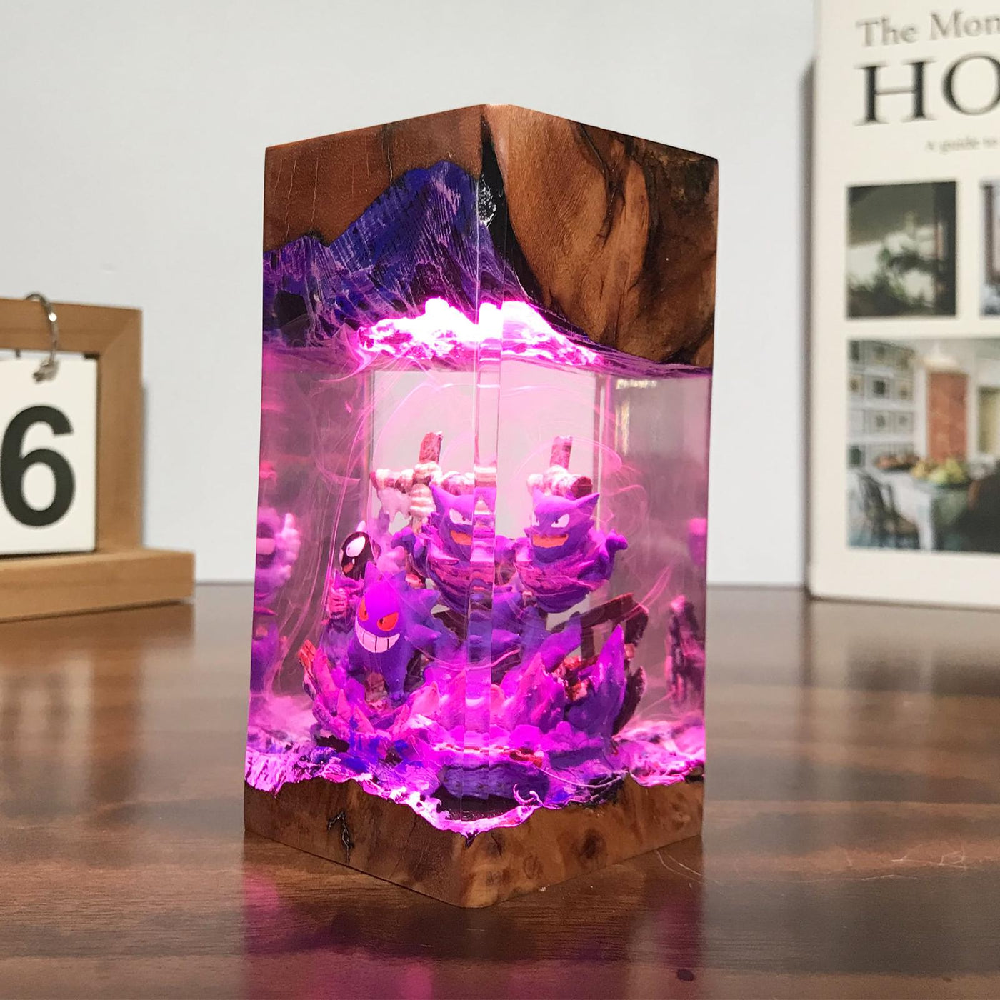 Gengar Haunter Gastly Pokemon Resin Lamp