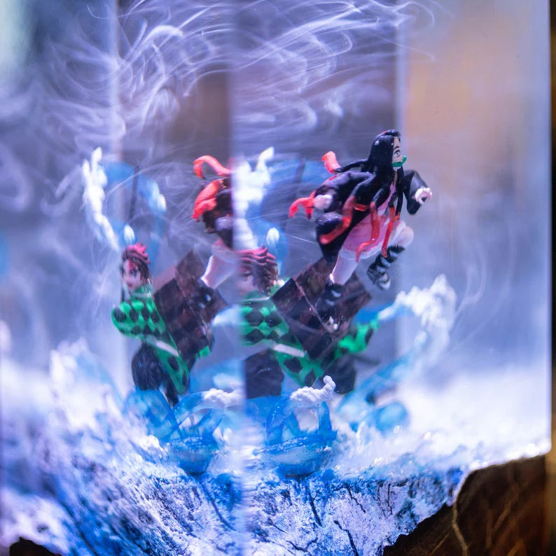 Tanjiro & Nezuko Demon Slayer Resin Lamp