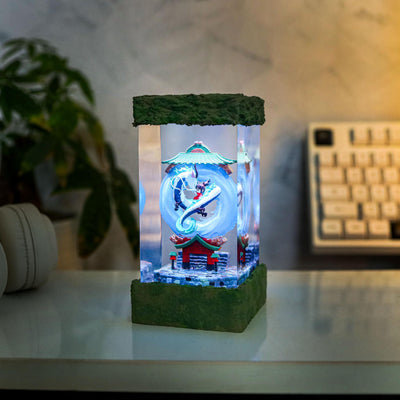 Spirited Away Haku and Chihiro Lamp