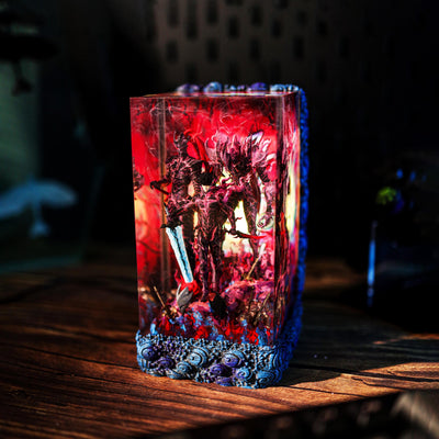 Sung Jinwoo Shadow monarch vs Igris Beru Solo Leveling Resin Lamp