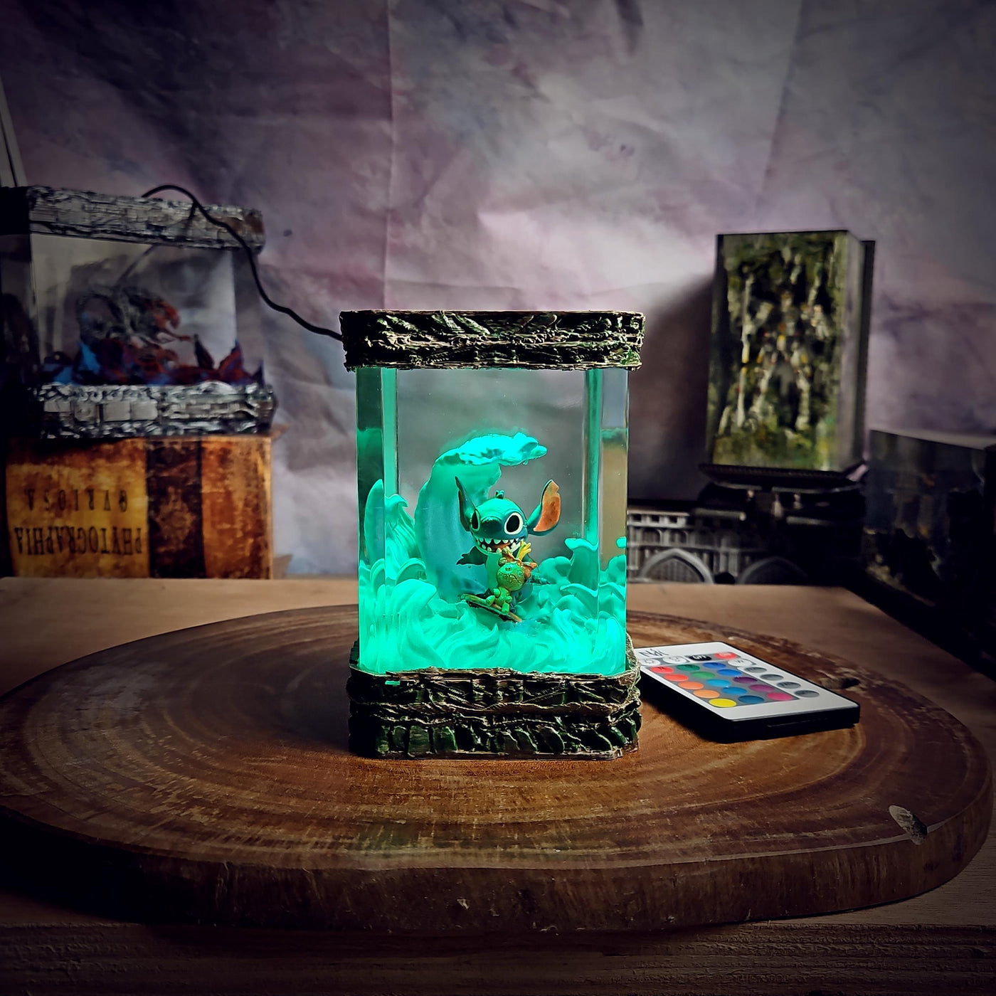 Cute Stitch Resin Lamp