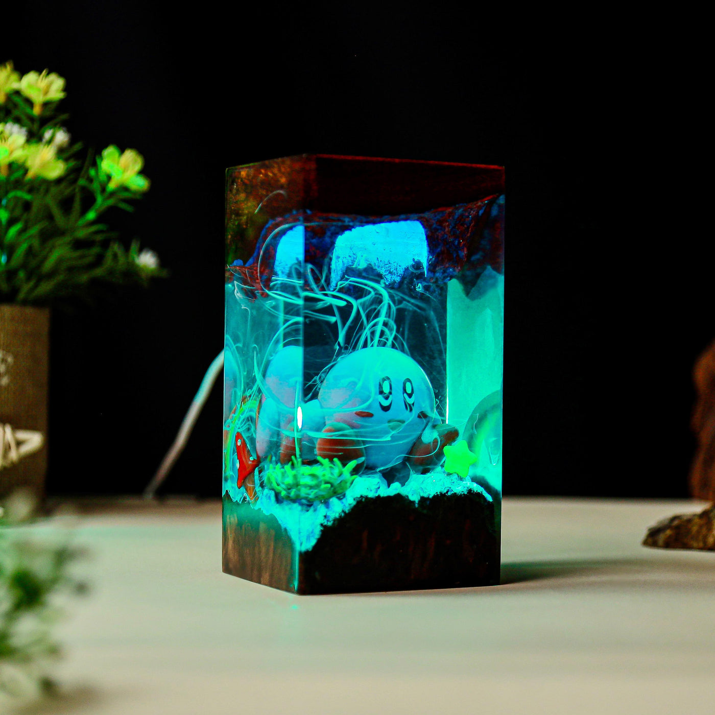 Kirby Super Star Resin Lamp