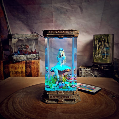 Alice in Wonderland Resin Lamp
