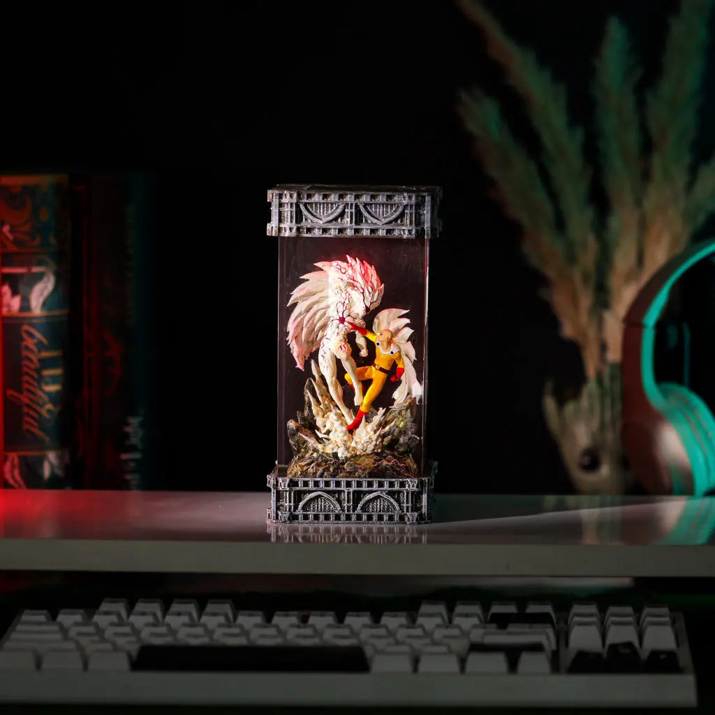 Saitama vs Boros One Punch Man Lamp