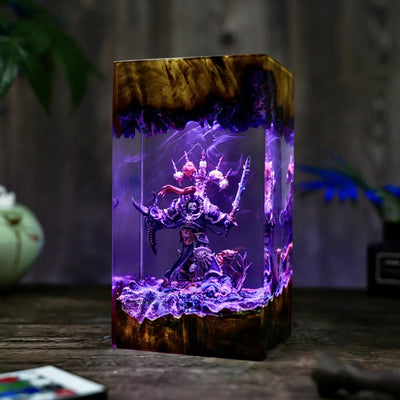 Chaos Space Marines Warhammer Resin Lamp