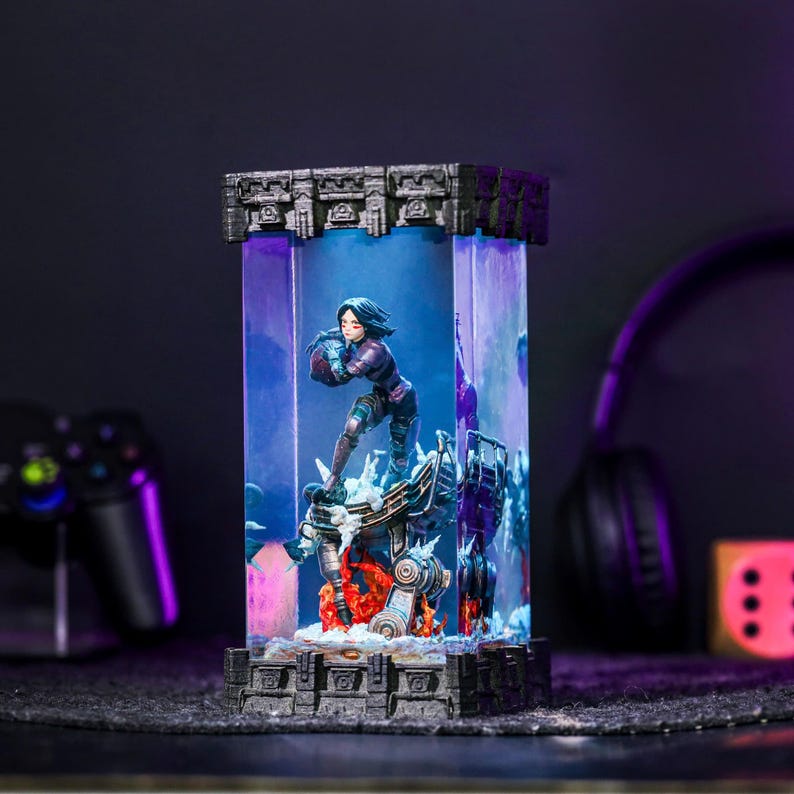 Alita Battle Angel Epoxy Night Lamp