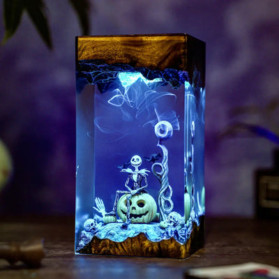 Pumpkin Jack Halloween Resin Lamp