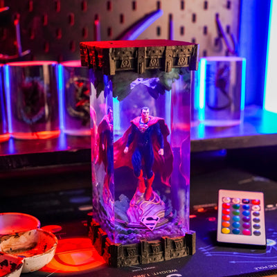 Superman Black Suit DC Comics Resin Lamp