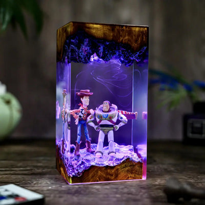 Woody & Buzz Infinity Duo Resin Lamp