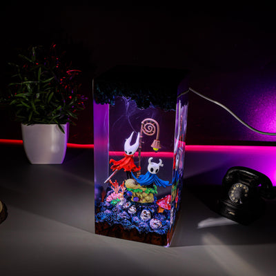 Silksong The Knight & Hornet Hollow Knight Resin Lamp