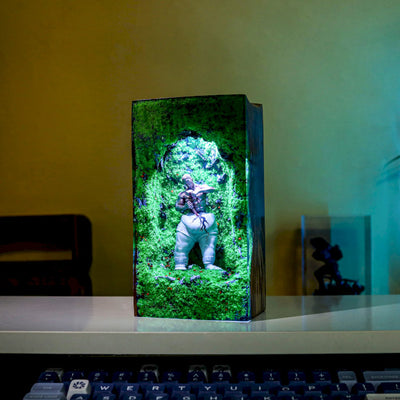 Self-Made Man Statue Epoxy Night Lamp