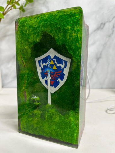 Hylian Shield  Epoxy Lamp