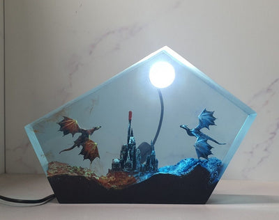 Dragon Resin Lamp 3