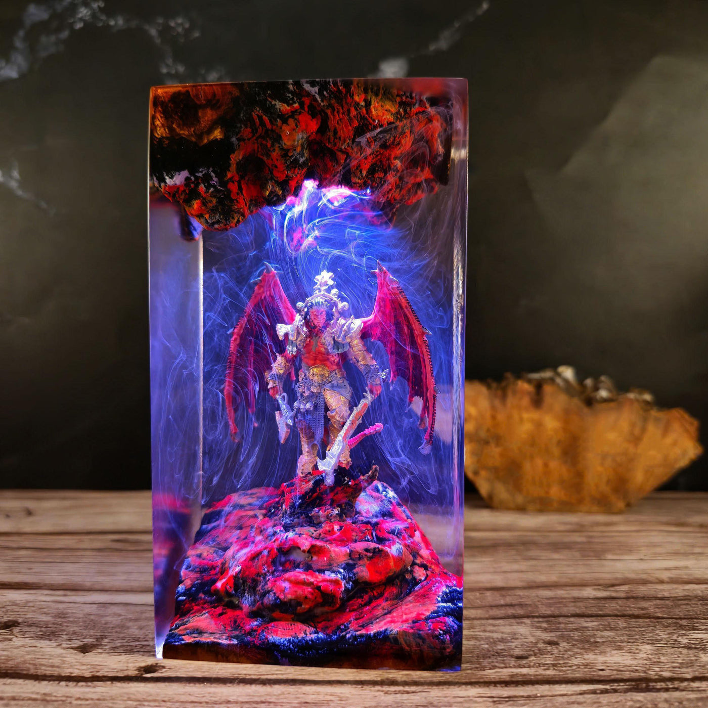 Angron Warhammer 40k Resin Lamp