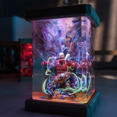 Attack on Titan Colossal & Armored Resin Lamp