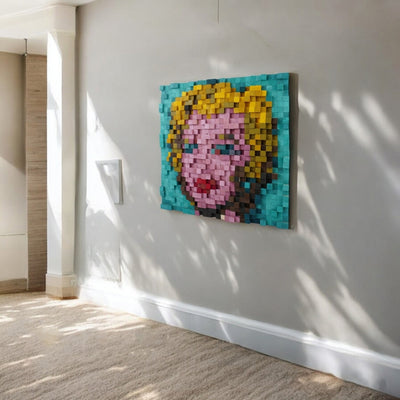 Marilyn Diptych Pixel Wood Art