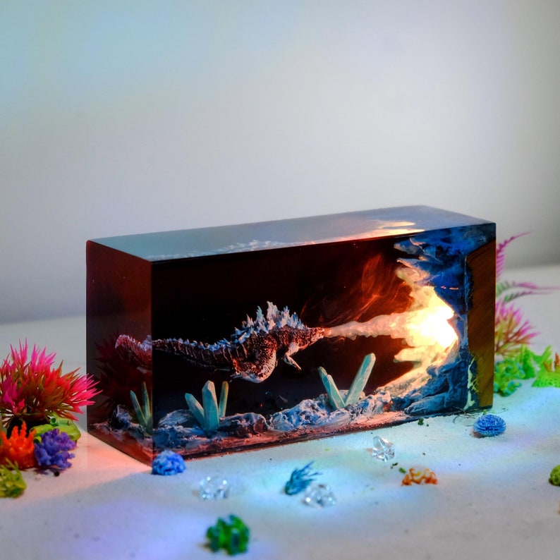 Monster Godzilla Resin Lamp 3