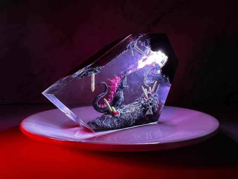 Monster Godzilla Resin Lamp
