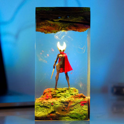 Hornet Hollow Knight Resin Lamp