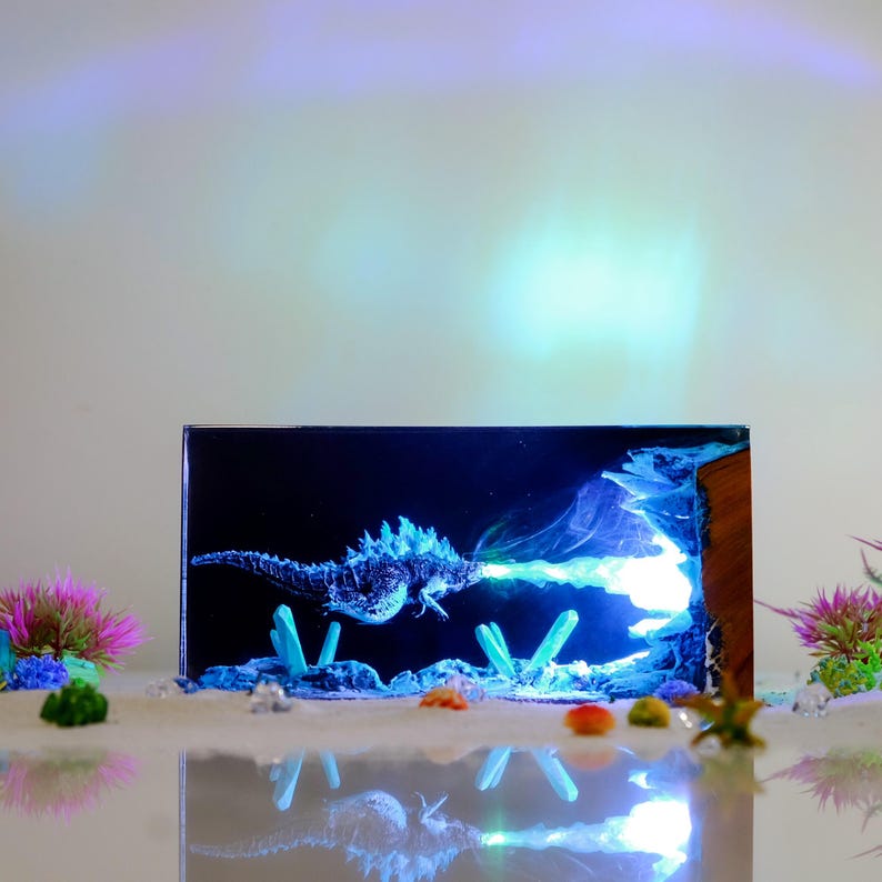 Monster Godzilla Resin Lamp 3