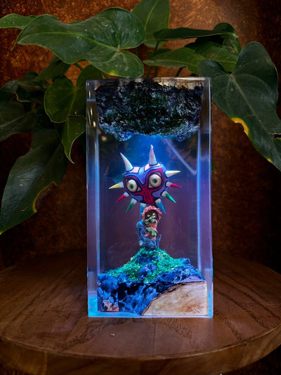 Majora Mask Resin Lamp